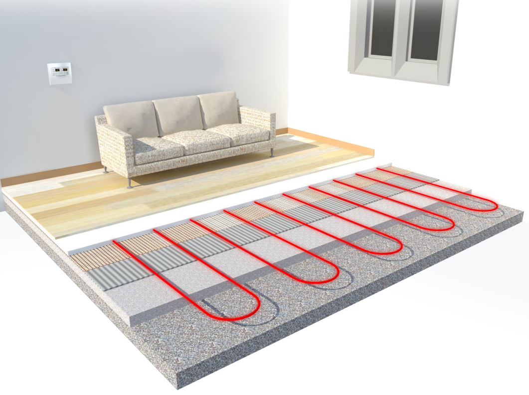 Sưởi sàn (Floor Heating) là một hệ thống làm ấm trung tâm được lắp đặt âm hoàn toàn