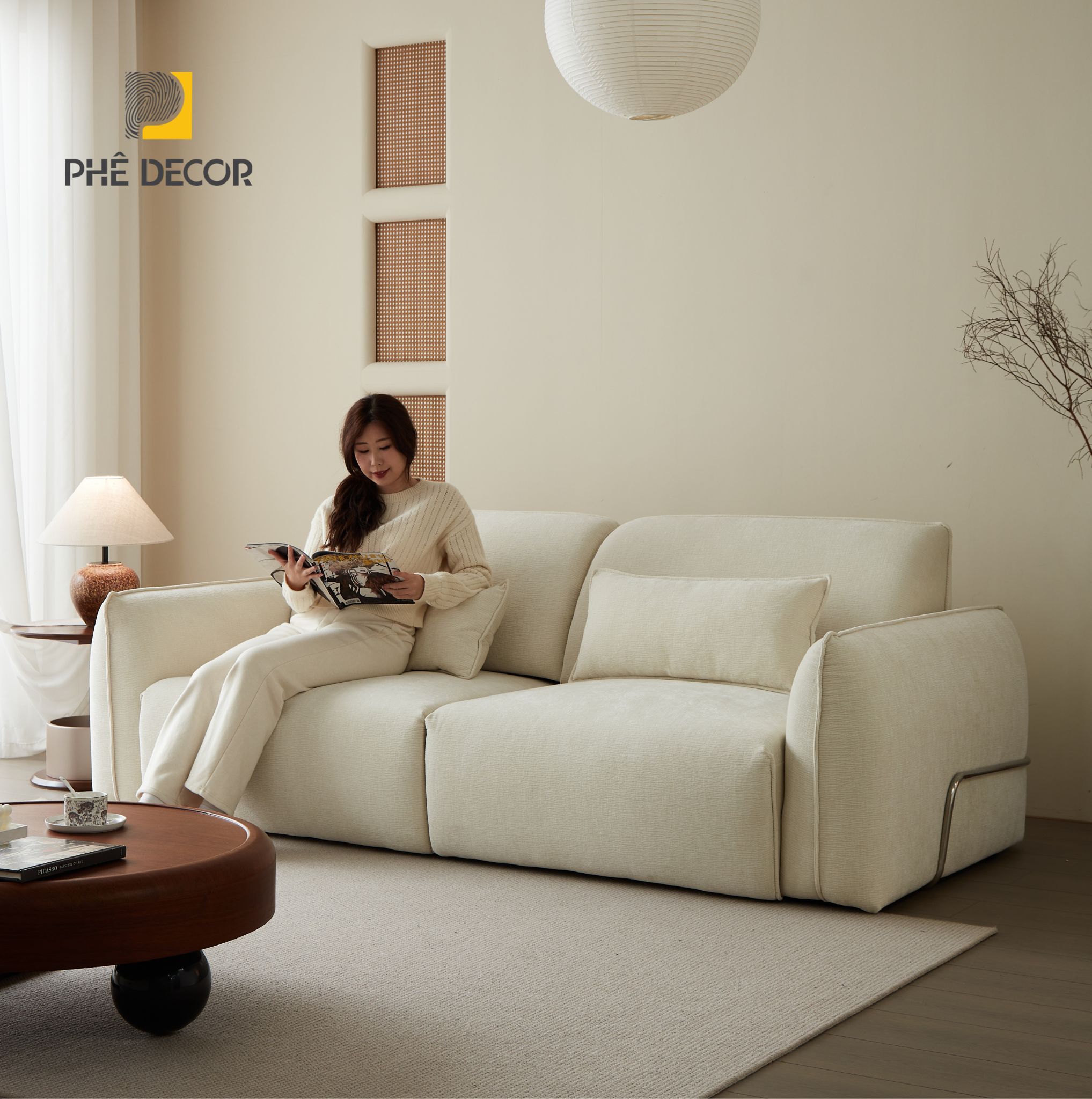 Điểm làm nên sự khác biệt của sofa giường tự động Gongma STD853 chính là phong cách thiết kế Retro/