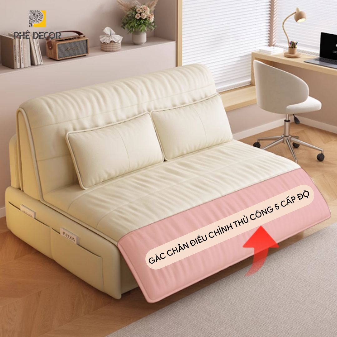 Sofa giường tự động Livo STD6396: Kết cấu siêu chịu lực – An tâm trong từng chuyển động