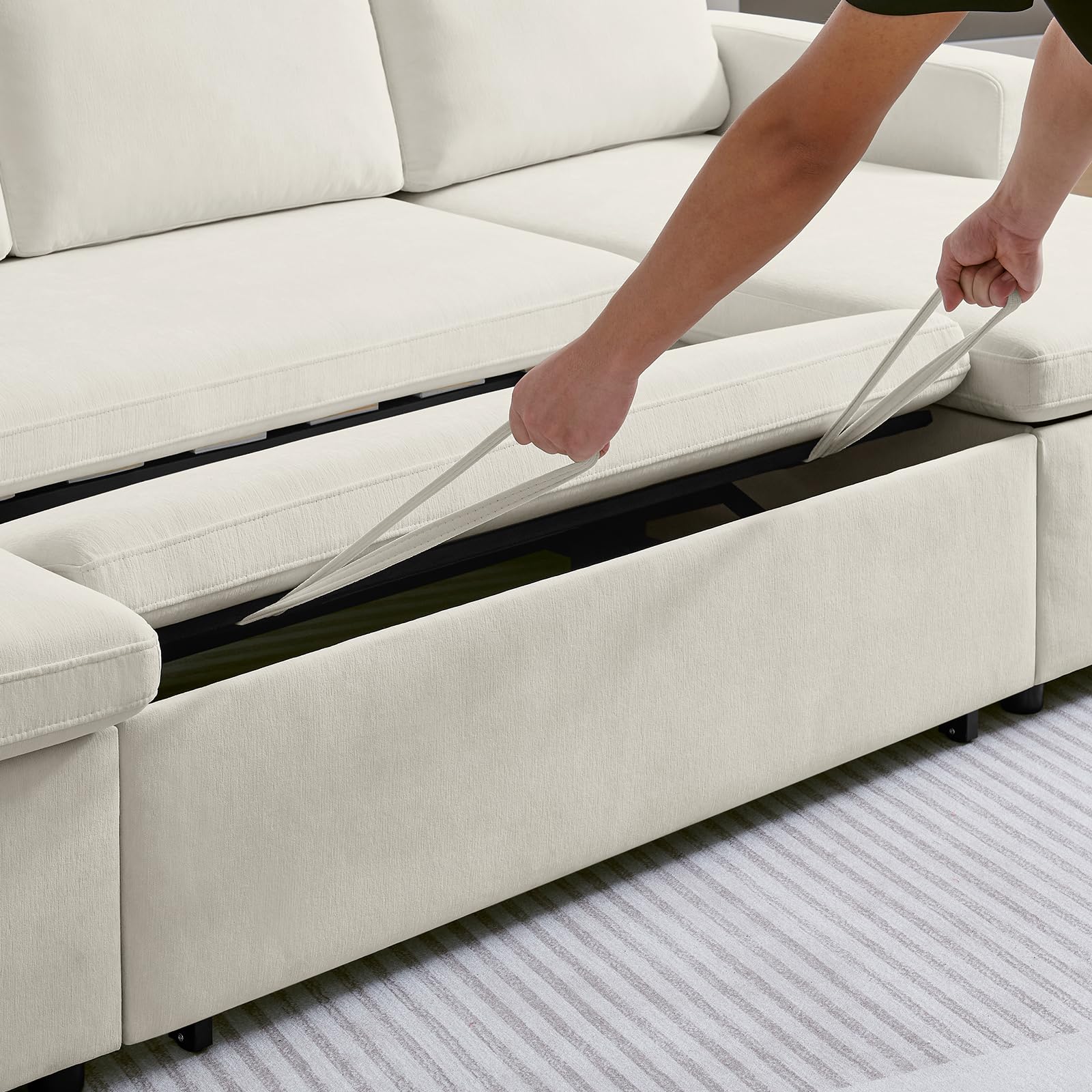 Mở rộng sofa giường bằng cách kéo ra