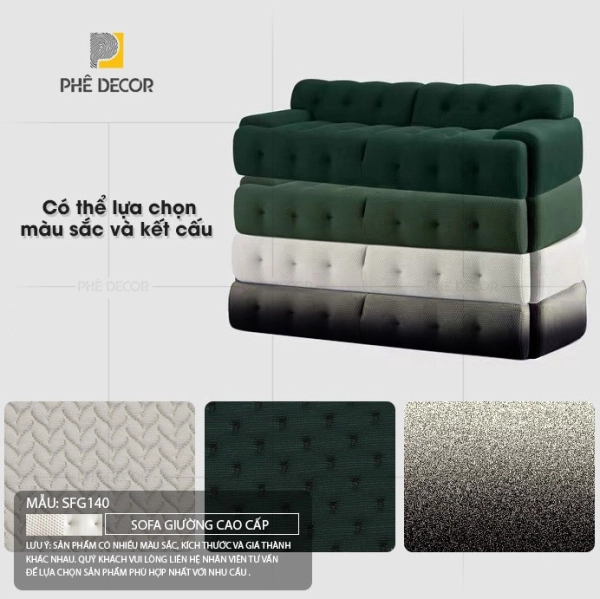 Chi phí đầu tư cho một chiếc sofa giường da nỉ tại Phê luxury dao động từ 7.000.000 VNĐ đến 25.000.000 VNĐ