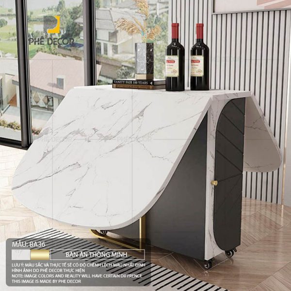 Bàn ăn gấp gọn thông minh Mileva BA36 - Ảnh 3