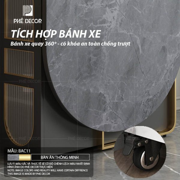 Bàn ăn gấp gọn thông minh Kyoto BAC11 - Ảnh 5