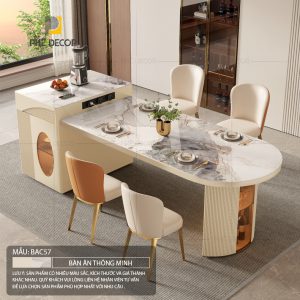 Bàn đảo bếp kết hợp bàn ăn Artemis BAC57