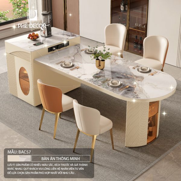 Bàn đảo bếp kết hợp bàn ăn Artemis BAC57 - Ảnh 4