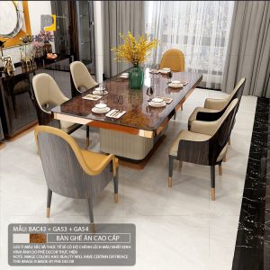 Adela BAC43 - Bàn Ăn Cao Cấp