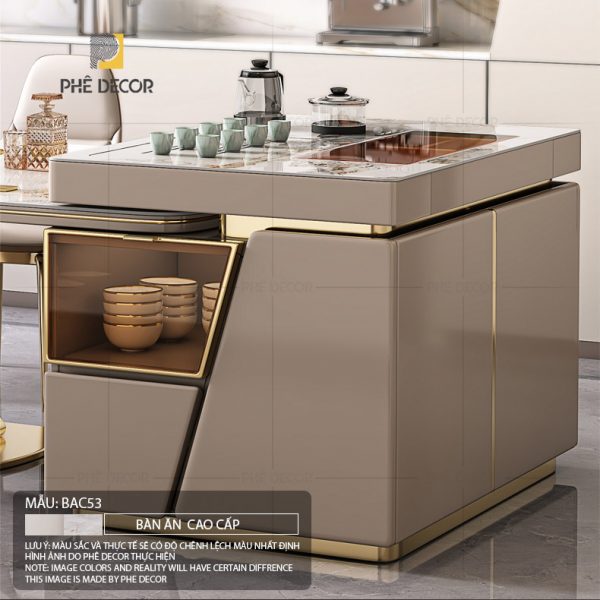 Bàn đảo bếp kết hợp bàn ăn Lathika BAC53 - Ảnh 5