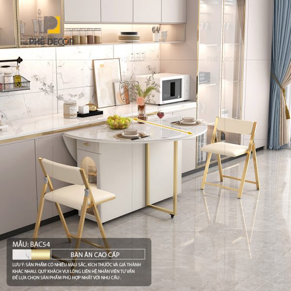 Bàn ăn gấp gọn thông minh Evelyn BAC54 - Ảnh 4