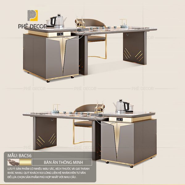 Bàn đảo bếp kết hợp bàn ăn Lenita BAC56 - Ảnh 3