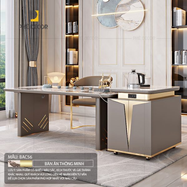 Bàn đảo bếp kết hợp bàn ăn Lenita BAC56 - Ảnh 10