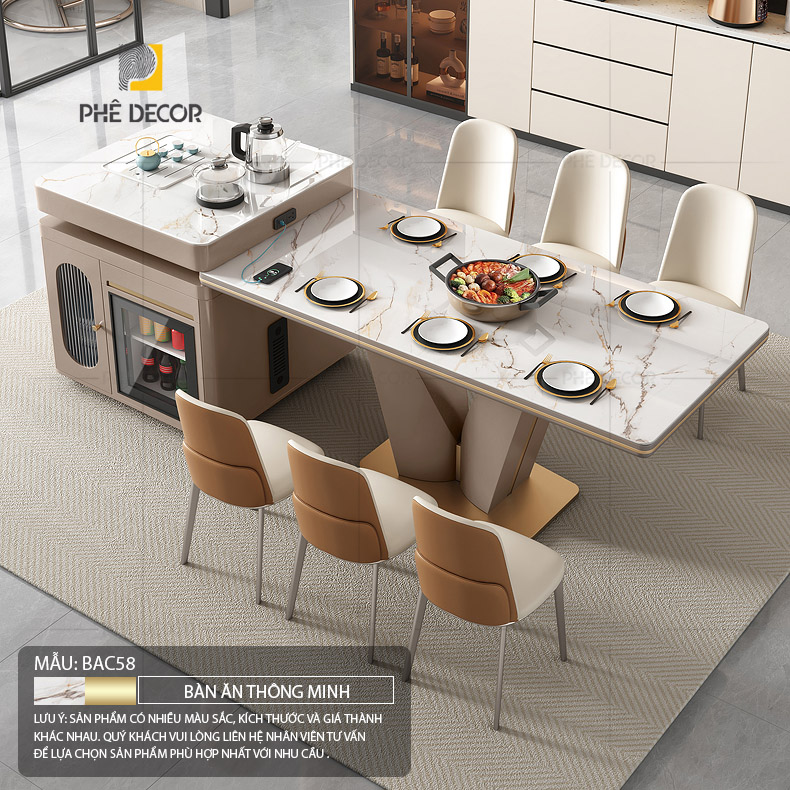 Bàn đảo bếp kết hợp bàn ăn là một loại bàn ăn đa chức năng, trong đó phần bàn đảo