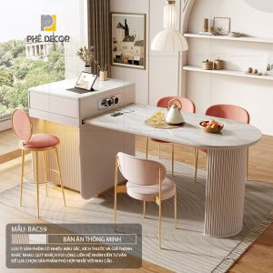 Bàn đảo bếp kết hợp bàn ăn Cello BAC59