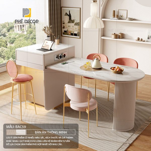Bàn đảo bếp kết hợp bàn ăn Cello BAC59