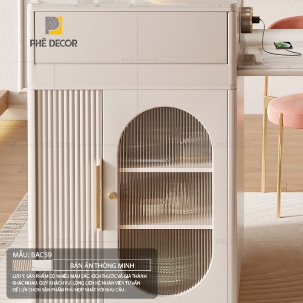 Bàn đảo bếp kết hợp bàn ăn Cello BAC59 - Ảnh 7