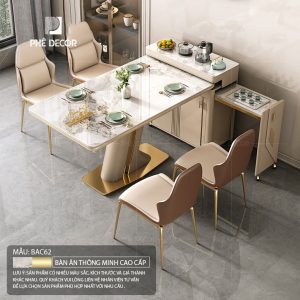 Bàn đảo bếp kết hợp bàn ăn Valerie BAC62
