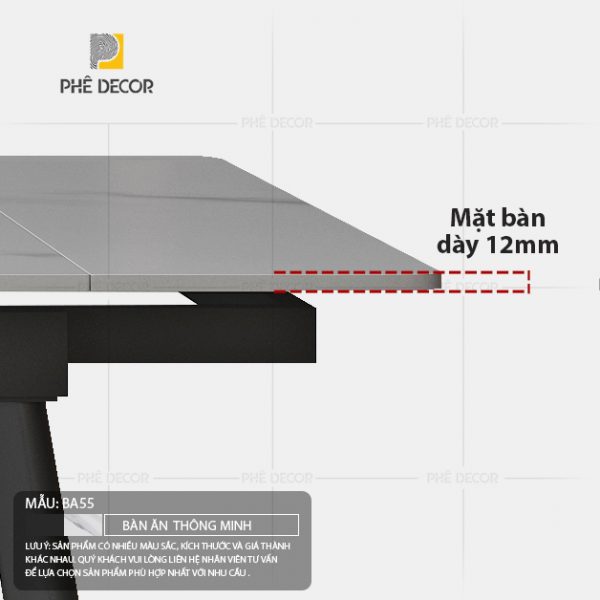 Bàn ăn kéo dài thông minh Yalina BA55 - Ảnh 6