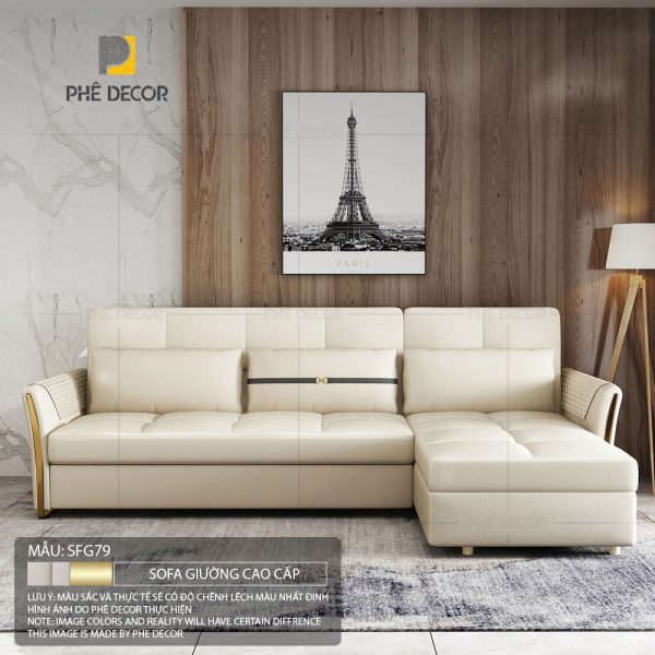 Sofa Giường Vải Chống Mèo Cào Loire SFG79 - Ảnh 3