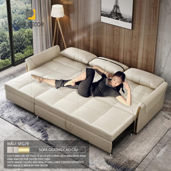 Sofa Giường Vải Chống Mèo Cào Loire SFG79 - Ảnh 13