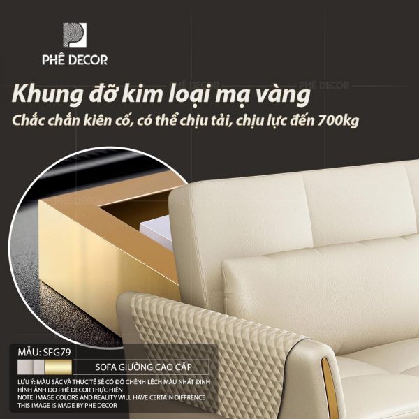 Sofa Giường Vải Chống Mèo Cào Loire SFG79 - Ảnh 12