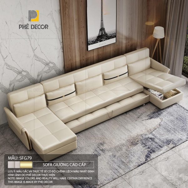 Sofa Giường Vải Chống Mèo Cào Loire SFG79 - Ảnh 10