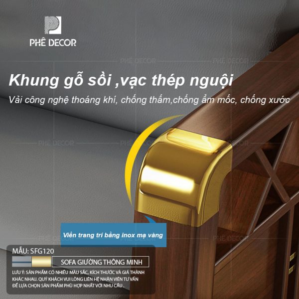 Sofa giường kéo Raymond SFG120 - Ảnh 9