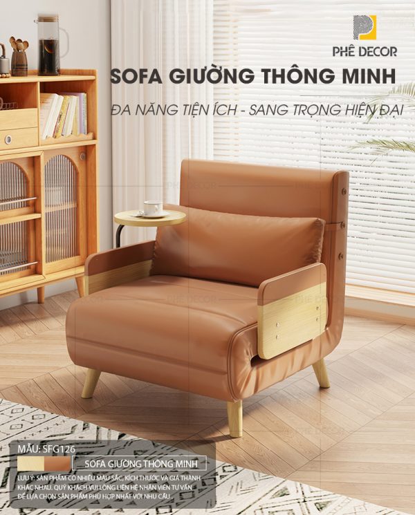 Sofa Giường Đơn Amanpal SFG126 - Ảnh 4