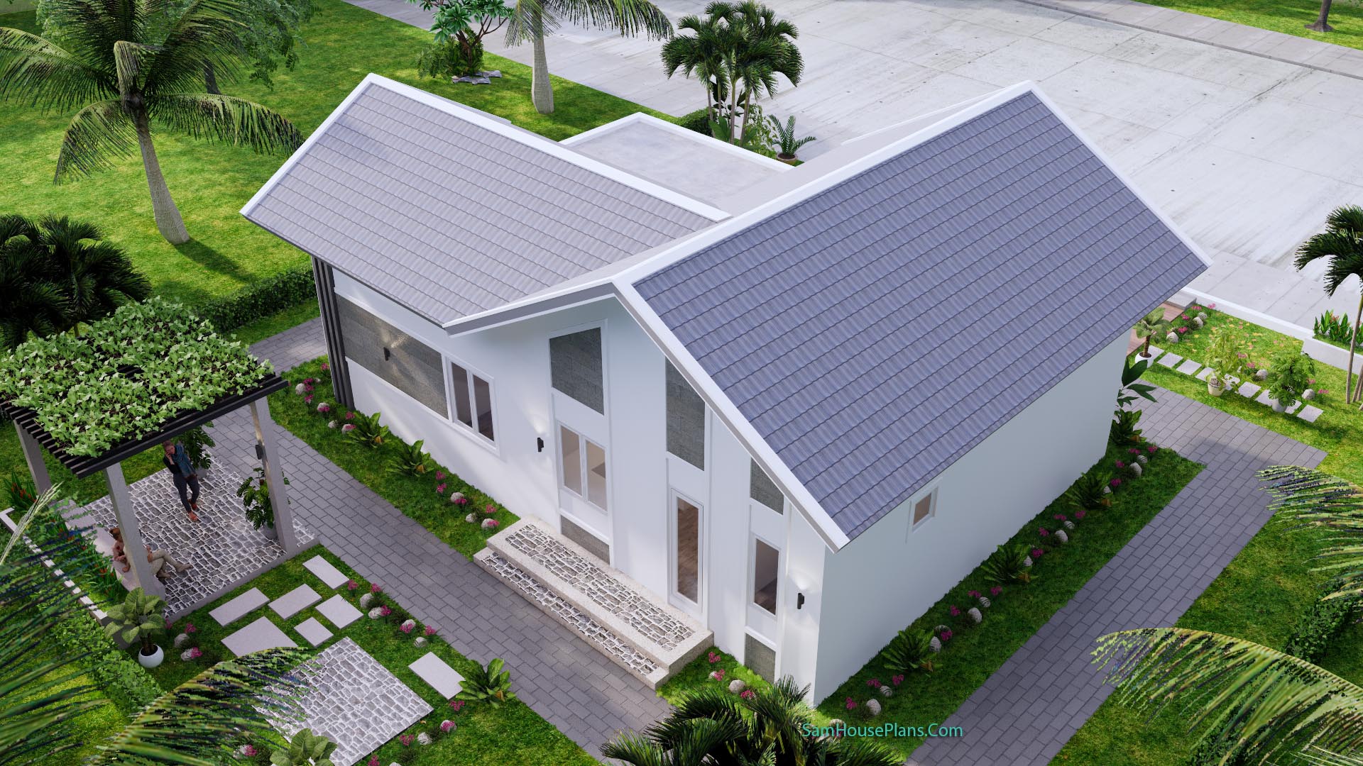 Chi phí xây biệt thự 3 tầng mái Thái 2025