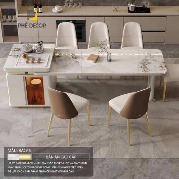 Bàn đảo bếp kết hợp bàn ăn Nina BAC65 - Ảnh 3