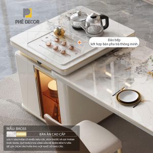 Bàn đảo kết hợp bàn ăn là giải pháp 
