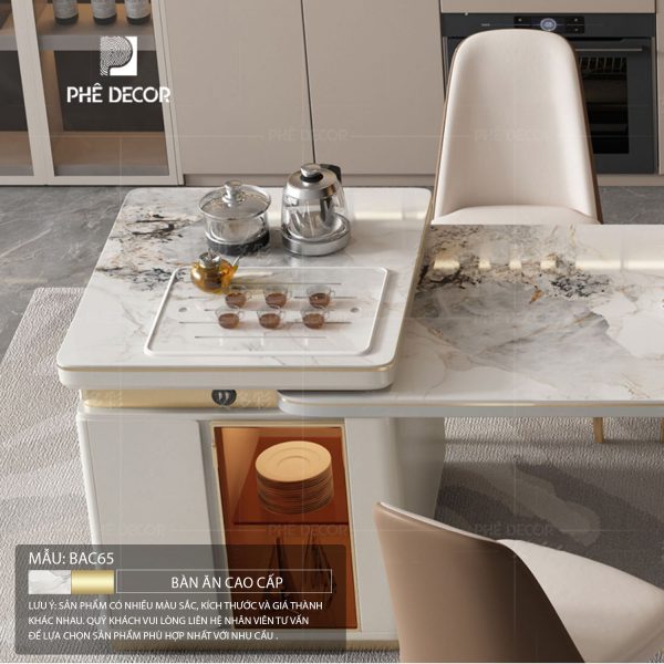 Bàn đảo bếp kết hợp bàn ăn Nina BAC65 - Ảnh 12