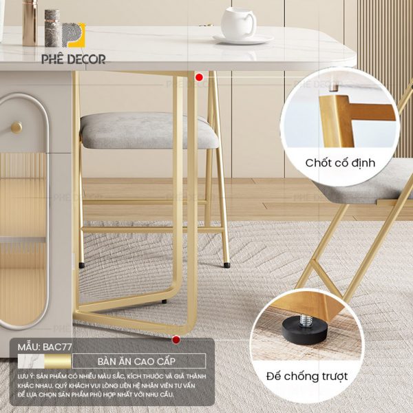 Bàn ăn gấp gọn thông minh Turku BAC77 - Ảnh 12