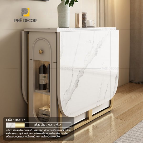 Bàn ăn gấp gọn thông minh Turku BAC77 - Ảnh 3