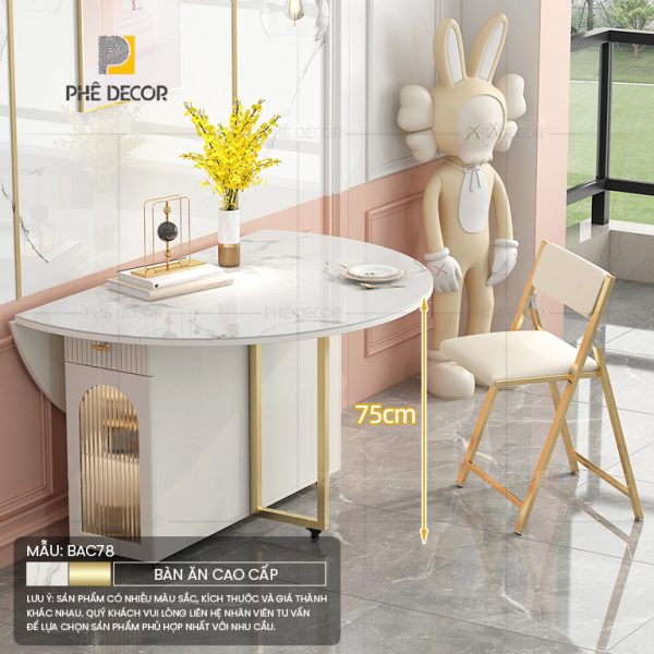 Bàn ăn gấp gọn thông minh Gronin BAC78 - Ảnh 4