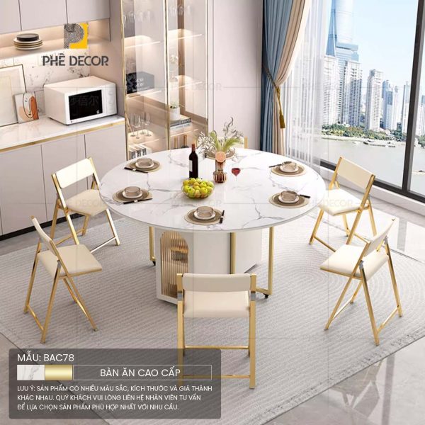 Bàn ăn gấp gọn thông minh Gronin BAC78