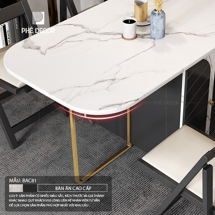 Phê luxury - Địa Chỉ Mua Bàn Ăn Gấp Gọn Đá Ceramic Uy Tín