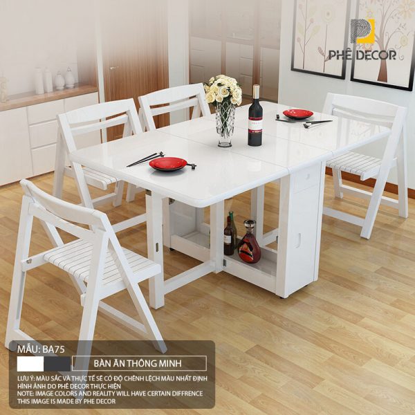 Bàn ăn gấp gọn thông minh Sevilla BA75 - Ảnh 2