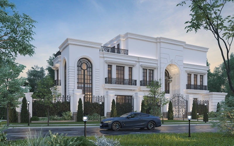 Biệt thự 3 tầng phong cách nhà vườn là một loại hình bất động sản cao cấp