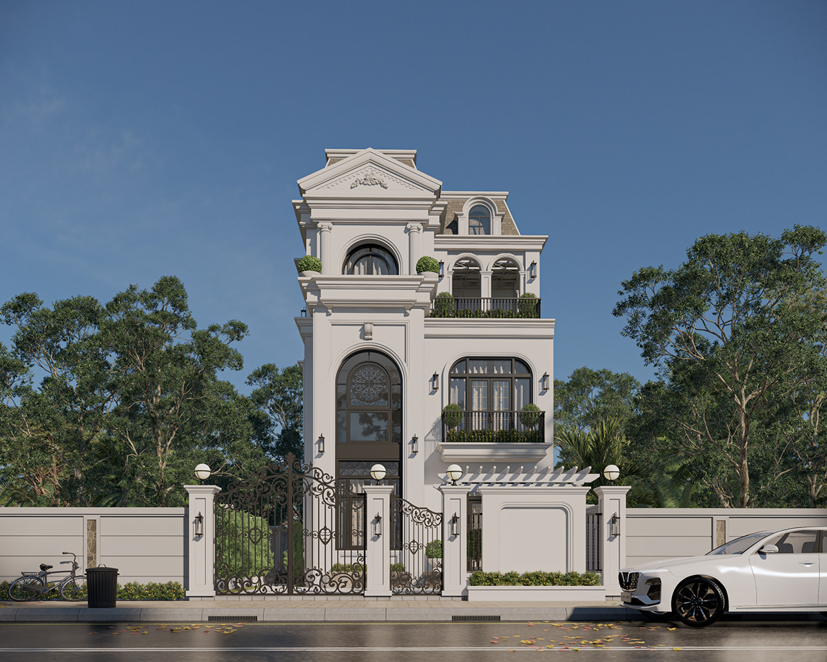 Biệt thự mặt tiền 10m sang trọng