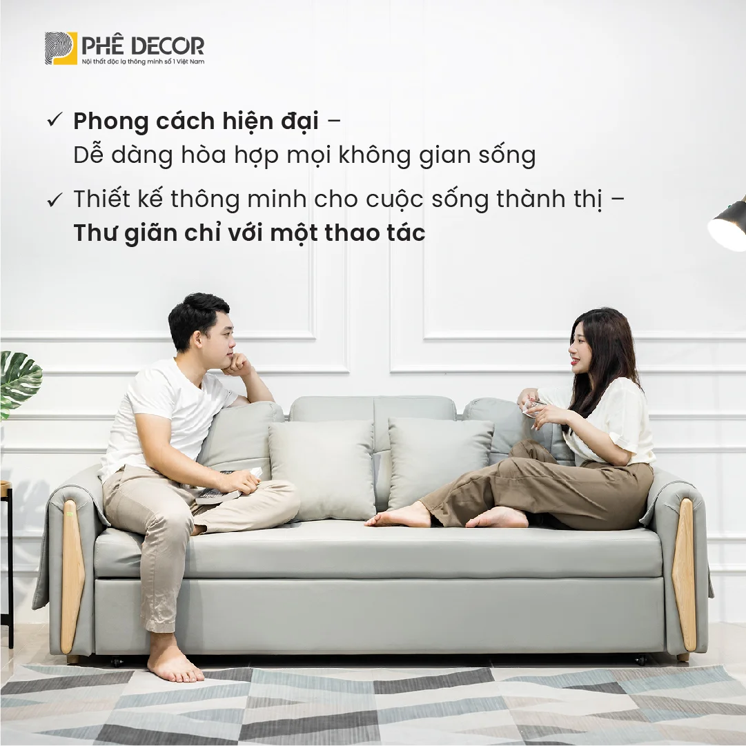 Khung sườn là bộ xương quyết định độ bền và sự vững chãi của sản phẩm ghế sofa giường