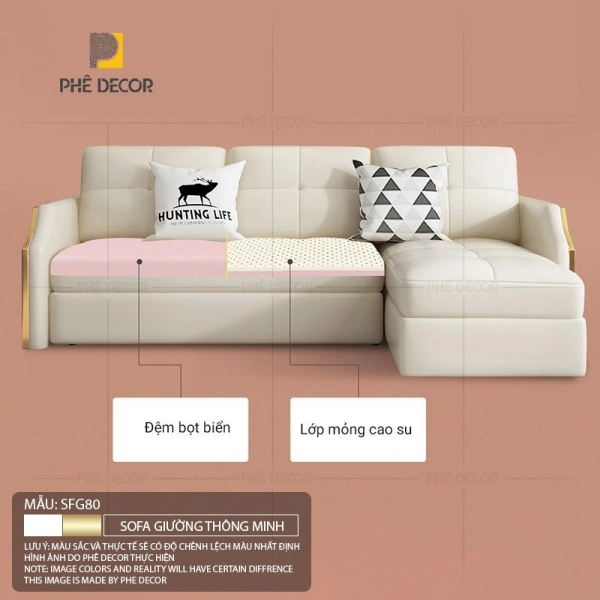 Các mẫu sofa giường hiện đại ngày nay có thiết kế rất đa dạng và đẹp mắt