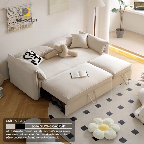 Ghế sofa kết hợp giường ngủ Alani SFG166 mang đến một vẻ đẹp thanh lịch và hiện đại