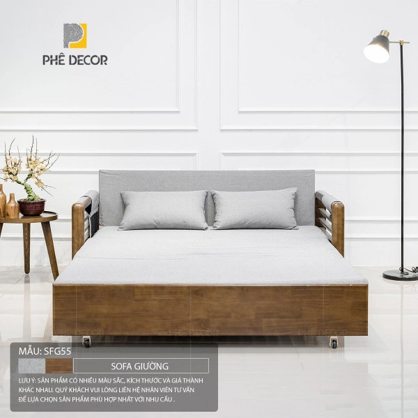 Edo SFG55 là một thiết kế ghế sofa kết hợp giường ngủ độc đáo, phá vỡ các quy tắc thông thường