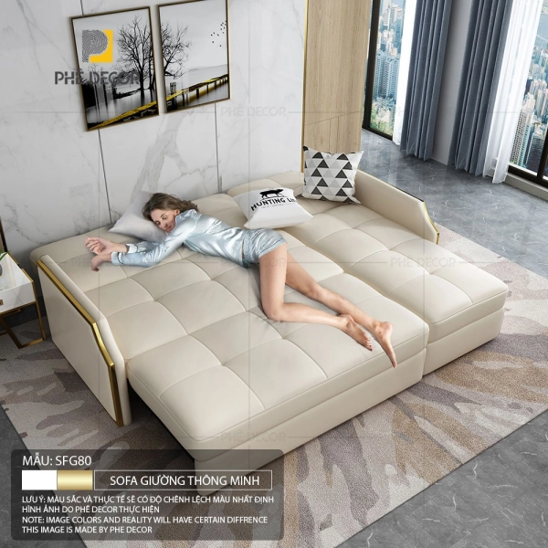 Kích thước và thiết kế cũng là những yếu tố quan trọng quyết định đến giá sofa bed