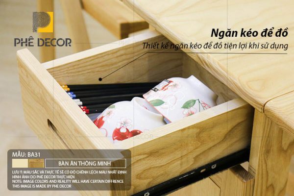 Bàn ăn gấp gọn thông minh Nora BA31 - Ảnh 4