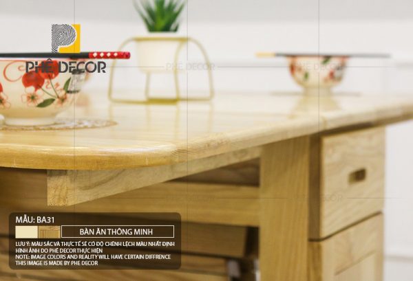 Bàn ăn gấp gọn thông minh Nora BA31 - Ảnh 6