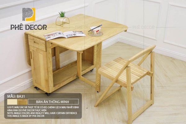 Bàn ăn gấp gọn thông minh Nora BA31 - Ảnh 7