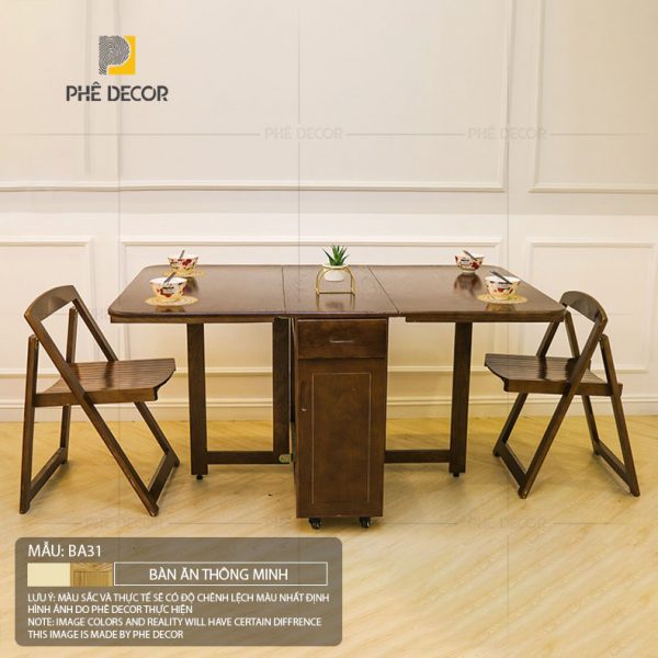 Bàn ăn gấp gọn thông minh Nora BA31 - Ảnh 8