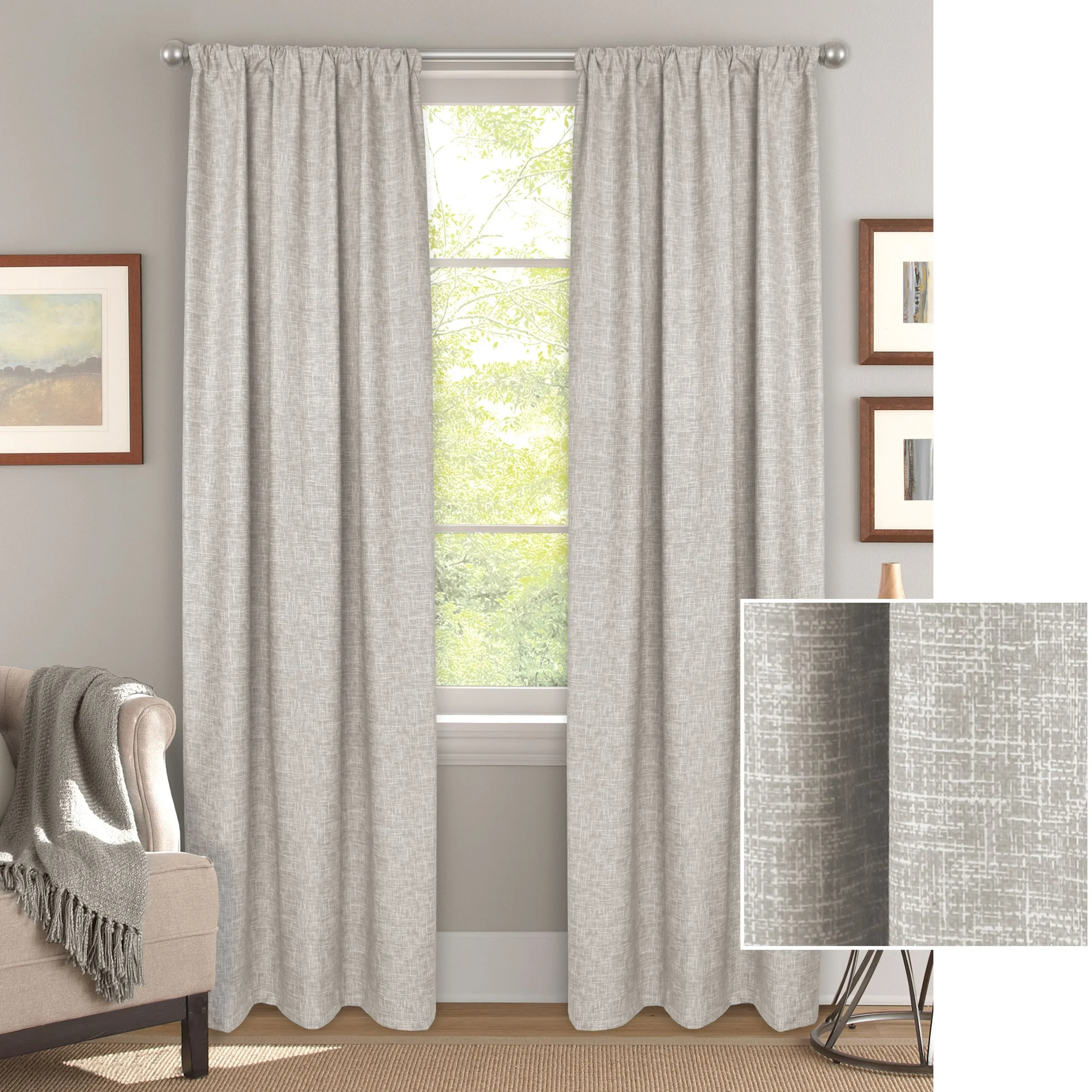 Rèm linen (vải lanh) được dệt từ sợi của cây lanh