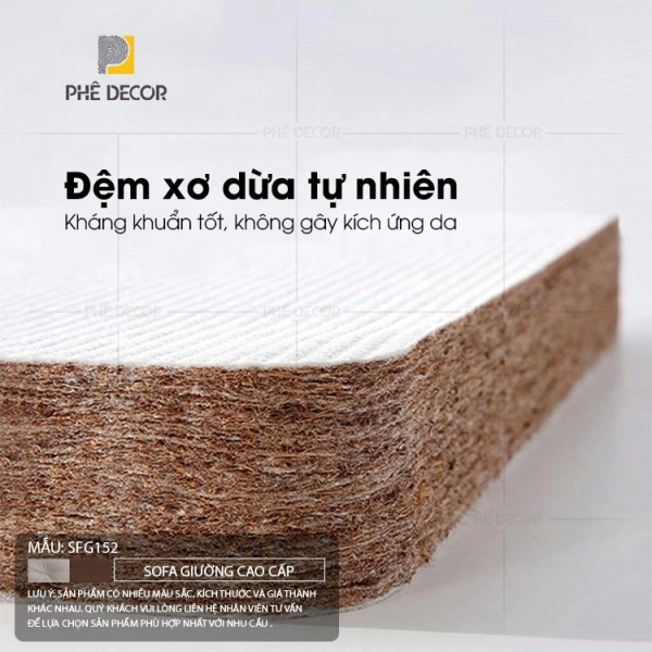 Đệm xơ dừa là một lựa chọn độc đáo, mang đến một giải pháp tự nhiên và bền vững cho các sản phẩm nội thất