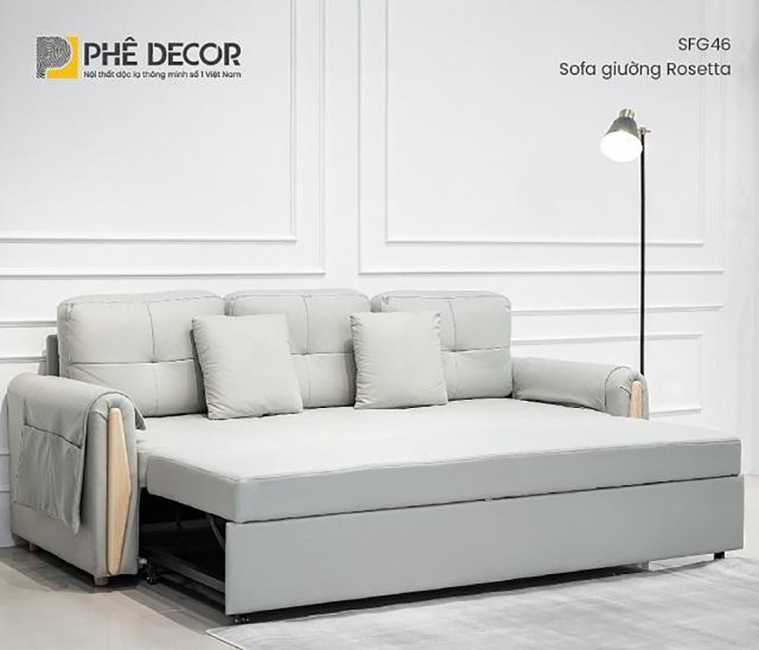 Sự lựa chọn này là điểm khác biệt lớn trong việc so sánh sofa giường khung gỗ và khung kim loại về mặt thẩm mỹ